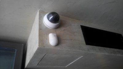 Εγκατάσταση dome κάμερας της provision ctv (κλειστό κύκλωμα παρακολούθησης)